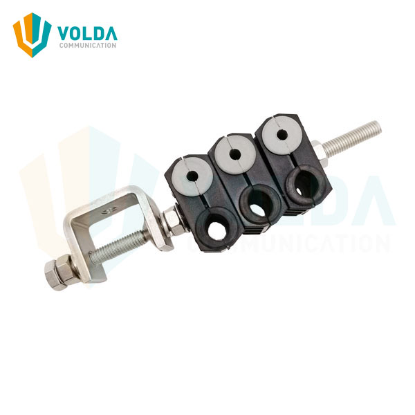 Antenna Feeder Clamp for 4-7mm FO and 9-14mm Power Cable