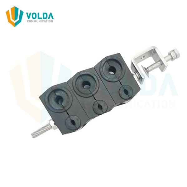 Hybrid Cable Clamp for DC Power 10-20mm and Fiber Optic 4-8mm