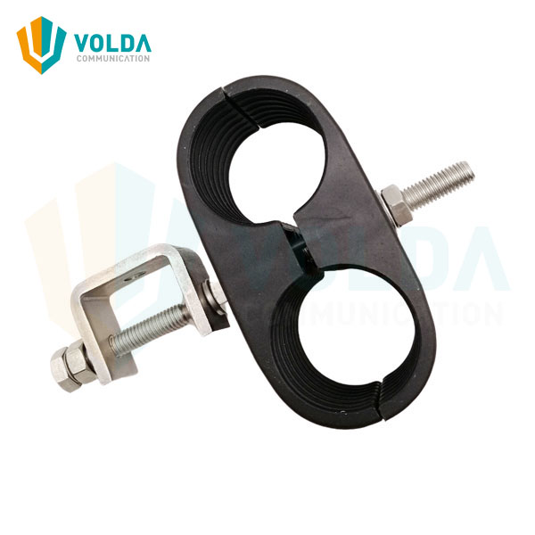 Outdoor Stainless Steel Cable Clamp for 1-1/4 inch Feeder