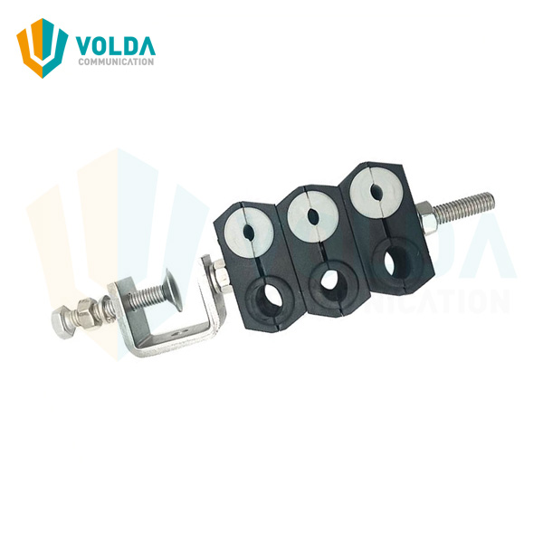 Antenna Feeder Clamp for 4-7mm FO and 9-14mm Power Cable